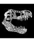 Фото #2 товара Men's Word Art Long Sleeve T-Shirt- T-Rex Skull