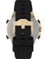 ფოტო #4 პროდუქტის UFC Men's Kick Digital Black Polyurethane Watch, 49mm