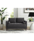 Фото #13 товара Lillith Modern Loveseat With Upholstered Fabric and Wooden Frame