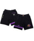 ფოტო #1 პროდუქტის Men's and Women's NBA x Black Los Angeles Lakers Culture & Hoops Premium Classic Fleece Shorts