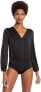 Фото #3 товара Lyssé 257280 Women's Bianca Blouse Top Bodysuit Black Size Small