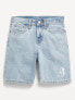 Фото #3 товара Knee Length Baggy Non-Stretch Jean Shorts for Boys