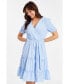 ფოტო #1 პროდუქტის Women's Textured Frill Detail Midi Dress