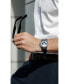 ფოტო #6 პროდუქტის Men's Swiss Automatic Chronograph Highlife Navy Leather Strap Watch 41mm