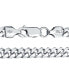 ფოტო #2 პროდუქტის Solid .925 Sterling Silver 150 Gauge 5MM Heavy Curb Miami Cuban Chain Necklace For Men Nickel-Free 24 Inch