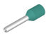 Фото #2 товара Weidmüller H0.34/10 TK SV - Pin terminal - Straight - Metallic,Turquoise - 0.34 mm² - 1 cm - 8 mm