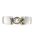 Фото #3 товара Titanium Polished Yellow IP-plated with CZ Tapered Ring