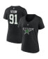 Фото #1 товара Women's Tyler Seguin Black Dallas Stars Special Edition 2.0 Name and Number V-Neck T-shirt