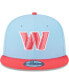Фото #3 товара Men's Light Blue, Red Washington Commanders Two-Tone Color Pack 9FIFTY Snapback Hat