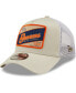 Фото #2 товара Men's Khaki, White Denver Broncos Happy Camper A-Frame Trucker 9FORTY Snapback Hat