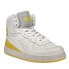 Фото #4 товара Diadora Mi Basket Used High Top Mens White Sneakers Casual Shoes 158569-C9326