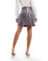 Фото #2 товара Monki mini skirt in grey