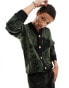 Фото #2 товара Denim Project knitted camo cardigan in green