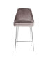 Фото #7 товара Marcel Chrome Counter Stool, Set of 2