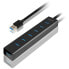 Фото #1 товара AXAGON HUE-SA7BP USB-A-Hub, 7x USB 3.0, 1x Micro-USB - 400 mm Kabel, Netzteil