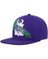 Фото #1 товара Men's Purple Milwaukee Bucks Paint By Numbers Snapback Hat