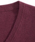 Фото #5 товара Men's Solid V-Neck Cotton Sweater, Created for Macy's