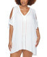 Фото #1 товара Plus Size Tranquillo Cold-Shoulder Cover Up Tunic