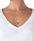 ფოტო #2 პროდუქტის Children's Rainbow Crystal Minnie Mouse 18" Pendant Necklace in Sterling Silver