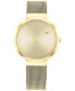 ფოტო #1 პროდუქტის Women's Gold-Tone Mesh Bracelet Watch 32mm