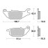 SBS P225-CT Brake Pads