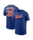 Фото #1 товара Men's Justin Verlander Royal New York Mets 2023 Name and Number T-shirt
