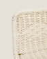 Children's woven-back metal chair