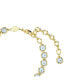 ფოტო #3 პროდუქტის Round Cut, Blue, Gold-Tone Imber Bracelet