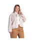 ფოტო #2 პროდუქტის Women's Plus Size Embroidered Dog Patch Pocket Sherpa Jacket