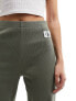 Calvin Klein Jeans woven label straight leg pants in olive