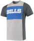 Фото #4 товара Men's Heathered Gray Buffalo Bills Split T-shirt