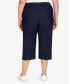 ფოტო #1 პროდუქტის Plus Size Classics Relaxed Denim Capri Pant