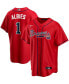 Фото #1 товара Men's Ozzie Albies Red Atlanta Braves Alternate Replica Player Name Jersey