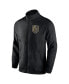 Men's Black Vegas Golden Knights Step Up Crinkle Raglan Full-Zip Windbreaker Jacket
