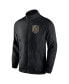 Men's Black Vegas Golden Knights Step Up Crinkle Raglan Full-Zip Windbreaker Jacket Черный, S - фото #3