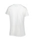 ფოტო #2 პროდუქტის Women's White, Arctic Camo Ohio State Buckeyes Plus Size Pieced Body V-Neck T-shirt