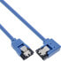 Фото #2 товара InLine SATA 6Gb/s round cable one side right angeled 90° - w/latches - 0.5m