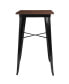 Фото #4 товара Стол квадратный MERRICK LANE с металлической рамой и деревянной столешницей для внутреннего использования