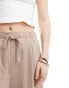 ASOS DESIGN tailored pull on trouser in taupe