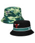 ფოტო #1 პროდუქტის Men's Black Chicago Bulls Reversible Bucket Hat