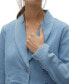 ფოტო #4 პროდუქტის Women's Natalia Long-Sleeve Cropped Denim Jacket