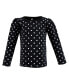 ფოტო #5 პროდუქტის Baby Girls Long Sleeve T-Shirts, Houndstooth Red