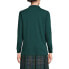 Фото #8 товара Women's School Uniform Tall Long Sleeve Interlock Polo Shirt