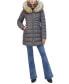 ფოტო #4 პროდუქტის Women's Faux-Fur-Trim Hooded Puffer Coat