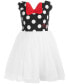 ფოტო #1 პროდუქტის Little Girls Minnie Mouse Polka Dot & Mesh Dress