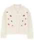 Фото #2 товара Toddler Floral Sweater Knit Cardigan 2T