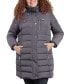 Фото #4 товара Women's Plus Size Faux-Fur-Trim Hooded Puffer Coat, Created for Macy's