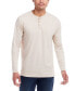 Men's Micro-stripe Long Sleeve Henley