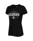 Women's Black, Gray Las Vegas Raiders Plus Size Badge T-shirt and Pants Sleep Set