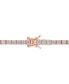 Lab-Grown Moissanite Tennis Bracelet (5-1/10 ct. t.w) in 18k Rose Gold-Plated Sterling Silver